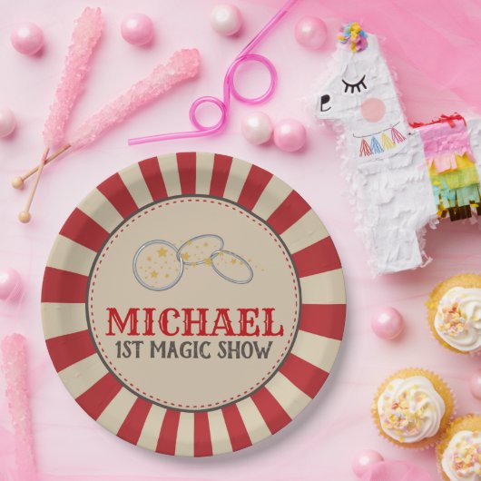 Magic Show Circus Verjaardagsfeestje Papier Bord (Feest)