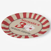 Magic Show Circus Verjaardagsfeestje Papier Bord (Gekanteld)