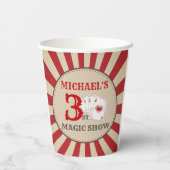 Magic Show Circus Verjaardagsfeestje Papieren beke Bekers (Achterkant)