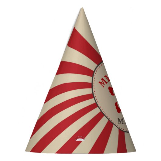 Magic Show Circus Verjaardagsfeestje pet Feesthoedjes (Links)