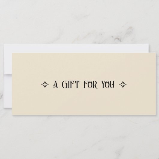 Magic Show Gift Certificate Template Kaart (Achterkant)