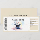 Magic Show Gift Certificate Template Kaart (Voorkant / Achterkant)