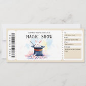 Magic Show Gift Certificate Template Kaart (Voorkant)