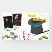 Magic Show Joint Celebration Happy Birthday Names Spandoek (Horizontaal)