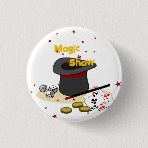 Magic Show Kids Verjaardagsfeest Ronde Button 3,2 Cm
