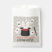 Magic Show Magician Kids Verjaardag Custom Naam Bedankzakje (Voorkant)