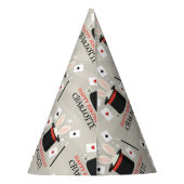 Magic Show Magician Kids Verjaardag Custom Naam Feesthoedjes (Achterkant)