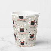 Magic Show Magician Kids Verjaardag Custom Naam Papieren Bekers (Voorkant)