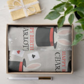 Magic Show Magician Kids Verjaardag Custom Naam Tissuepapier (Geschenk)