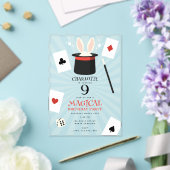 Magic Show Magician Kids Verjaardagsfeest Acryl Uitnodigingen (Insitu (Huwelijk))