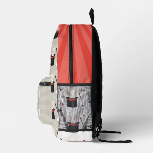 Magic Show Magician Kinder aangepaste naam School Bedrukte Rugzak (Rechts)