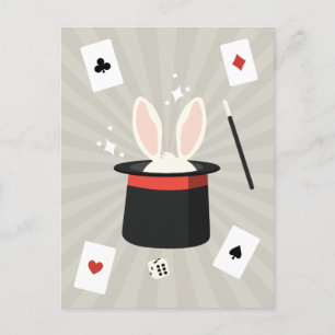 Magic Show Magician Kinder Feestdagenkaart