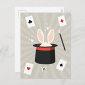 Magic Show Magician Kinder Feestdagenkaart (Voorkant / Achterkant)