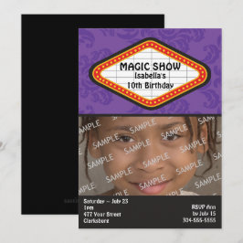 Magic Show Marquee Birthday Party Kaart