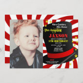 Magic show Party verjaardagsfeestje goochelaar fot Kaart (Voorkant / Achterkant)