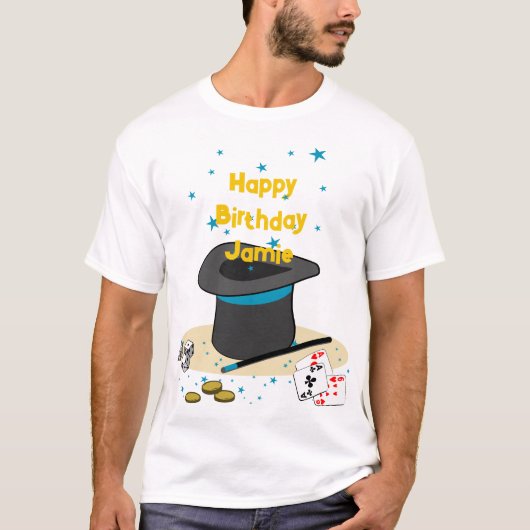 Magic Show Verjaardag Thema Party Parent T-shirt (Voorkant)