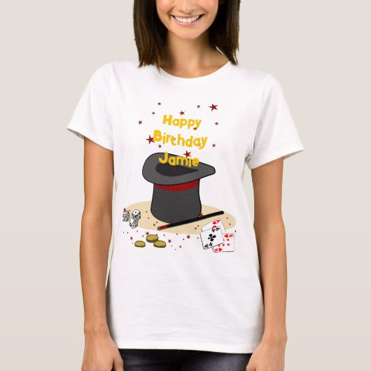 Magic Show Verjaardag Thema Party Parent T-shirt (Voorkant)