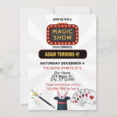 Magic Show Verjaardagsfeest Kaart (Voorkant)