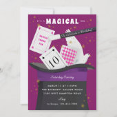 Magic Show Verjaardagsfeest Kaart (Voorkant)