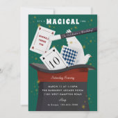 Magic Show Verjaardagsfeest Kaart (Voorkant)
