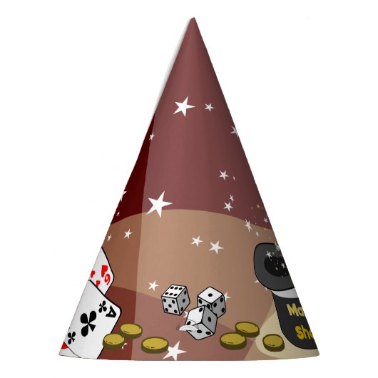 Magic Show Verjaardagsfeestje Rood Kinder Feesthoedjes (Links)