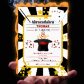 Magic Show Verjaardagsfeestuitnodiging Kaart