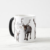 Magic Silhouette Reindeer Magische Mok (Voorkant links)