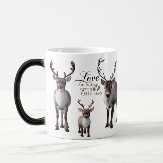 Magic Silhouette Reindeer Magische Mok (Links)