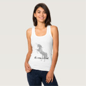 Magic Silver Unicorn Tanktop (Volledige Voorkant)