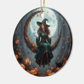 Magic Sorcery Halloween Family Keramisch Ornament (Links)