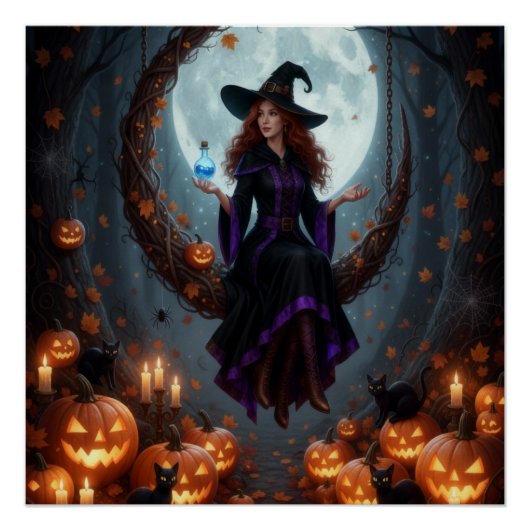 Magic Sorcery Halloween Family Perfect Poster (Voorkant)