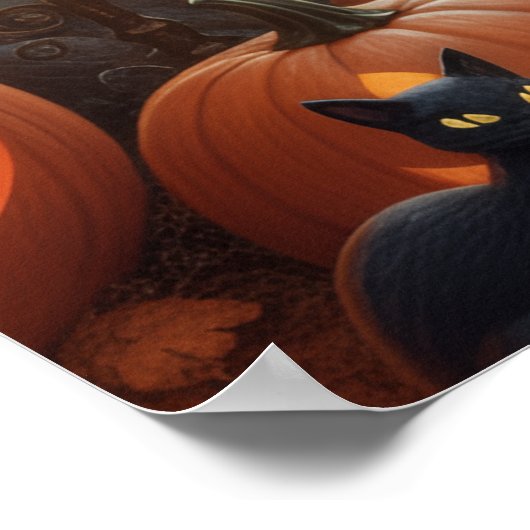 Magic Sorcery Halloween Family Poster (Hoek)