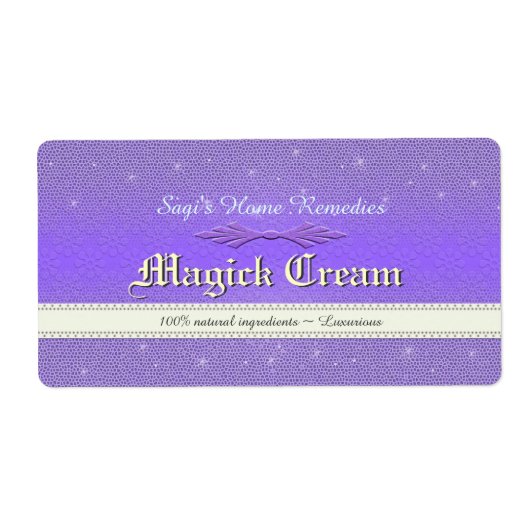 Magic Sparkle U Pick Kleur Natuurlijk Product Etiket (Voorkant)