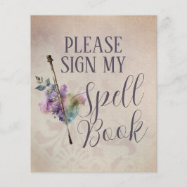 Magic Spell Book Meisje Wizard Verjaardagsteken