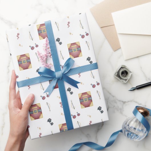 Magic Spell Books Witchcraft Kids Birthday Cadeaupapier (Geschenken)