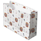 Magic Spell Books Witchcraft Kids Birthday Groot Cadeauzakje (Voorkant Gekanteld)