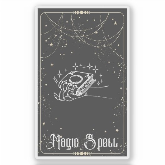 Magic Spell Tarot Sticker (Voorkant)
