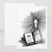 Magic Spells Book Candle Witchcraft Bedankkaart (Voorkant / Achterkant)
