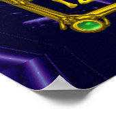 MAGIC SQUARE 33, Blue Paars Poster (Hoek)