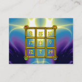 MAGIC SQUARE 33, Blue Paars Visitekaartje (Achterkant)
