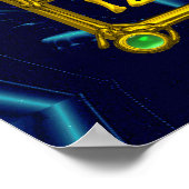 MAGIC SQUARE 33, Blue Turquase Poster (Hoek)