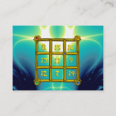 MAGIC SQUARE 33, Blue Turquase Visitekaartje (Achterkant)