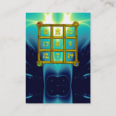 MAGIC SQUARE 33, Blue Turquase Visitekaartje (Achterkant)