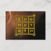 MAGIC SQUARE 33, Bruin Zwart Visitekaartje (Achterkant)