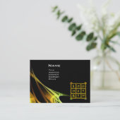 MAGIC SQUARE 33, geel bruin zwart Visitekaartje (Staand voorkant)