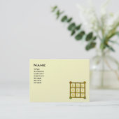 MAGIC SQUARE 33,Metaalpapier voor zwart en platina Visitekaartje (Staand voorkant)