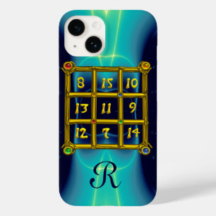 MAGIC SQUARE 33 MONOGRAM Blauwgroen, Aqua Blue Tur Case-Mate iPhone 14 Hoesje