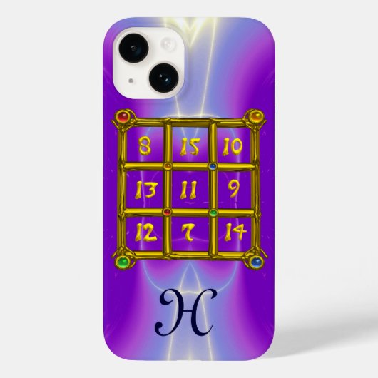 MAGIC SQUARE 33 MONOGRAM Roze Lila, Paars Case-Mate iPhone Case (Achterkant)