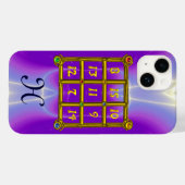 MAGIC SQUARE 33 MONOGRAM Roze Lila, Paars Case-Mate iPhone Case (Achterkant (horizontaal))