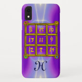 MAGIC SQUARE 33 MONOGRAM Roze Lila, Paars Case-Mate iPhone Case (Achterkant)